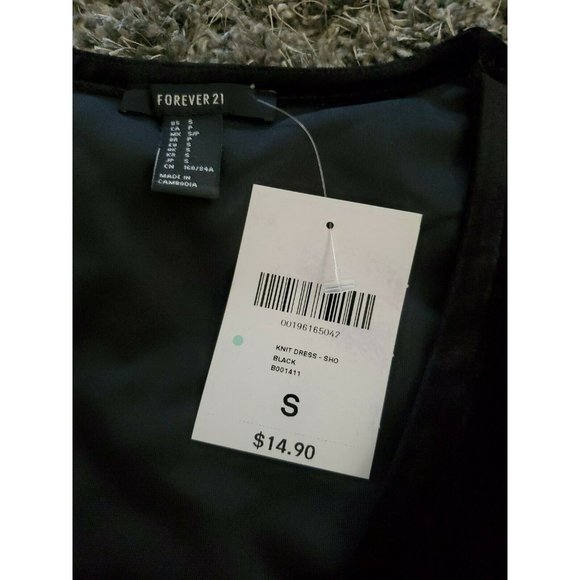 Forever 21 Velvet V-Neck Mini Dress Size S - Picture 6 of 8
